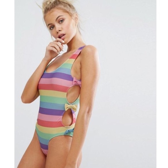 Lazy Oaf Other - Lazy Oaf Rain Bow Swimsuit